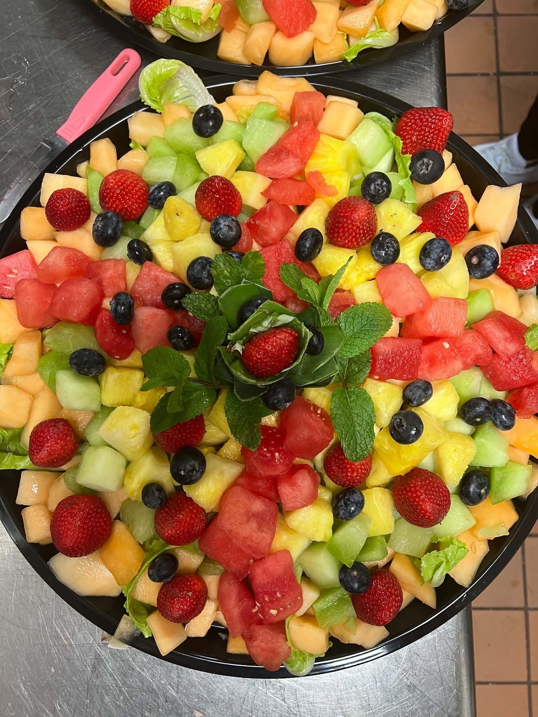 A fresh fruit platter