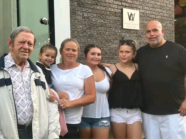 Franco with several generations of family
