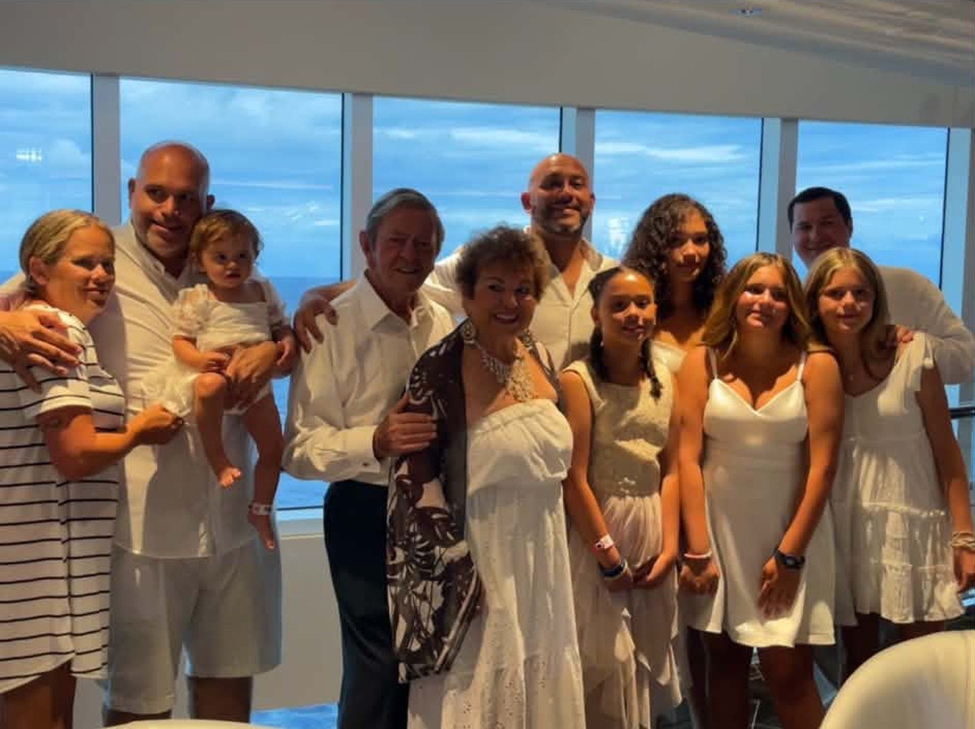 The Lopiccolo family together on a cruise